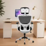 Zeus High Back Mesh Office Chair (White Frame)