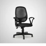 Linea Mid Back Mesh Office Chair (Black) - Image 2