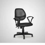 Axel Mid Back Mesh Office Chair (Black) - Image 3