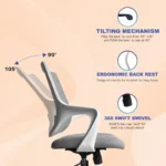 Polaris Mid Back Office Chair - Image 4