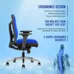 Vertex Ergonomic Mid Back Mesh Office Chair - Image 3