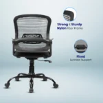 Elva Mid Back Office Chair (Black) - Image 5