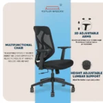 Marvel Ergonomic Mid Back Mesh Office Chair - Image 4