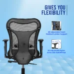 Vertex Ergonomic Mid Back Mesh Office Chair - Image 4