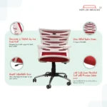 Dazzle Mid Back Mesh Office Chair - Image 4