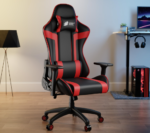 Gaming Chair | 2 Multi-Functional Ergonomic Leatherette Office Chair (Red) - Image 2
