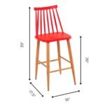 Home Canvas Popsicle Portable Versatile Design Bar Chair - Image 3