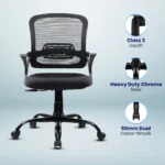 Elva Mid Back Office Chair (Black) - Image 6
