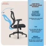 Marvel Ergonomic Mid Back Mesh Office Chair - Image 5