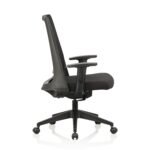 Featherlite Amaze Project Arm Chair (Mid Back - Black) - Image 3