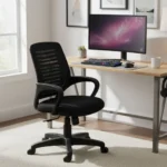 Elan Mid Back Mesh Office Chair (Black)