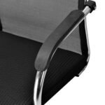 Office Visitor Study Hostel School Library Chair with arm Rest with Steel Frame - Image 4