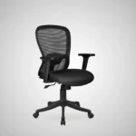 Zenith Mid Back Mesh Office Chair (Black) - Image 4
