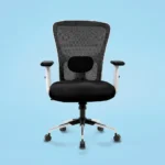 Zeus Mid Back Mesh Office Chair (White Frame) - Image 2