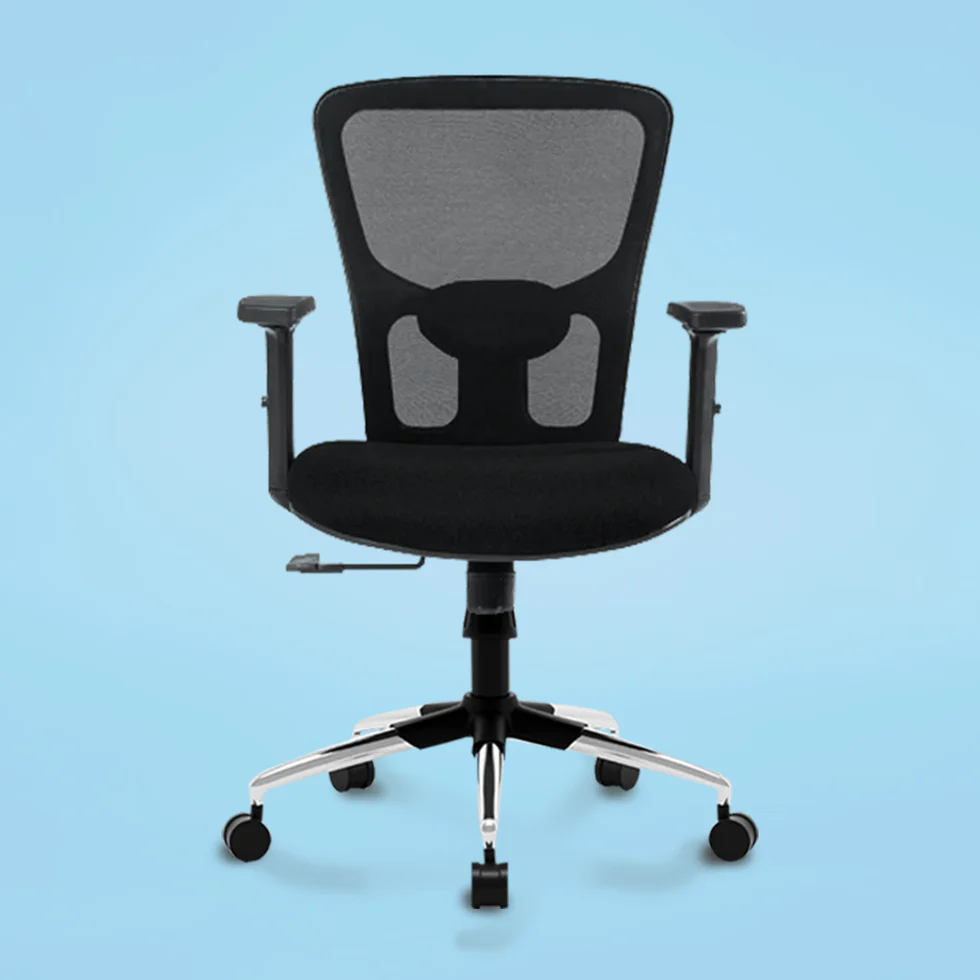 BlueImagecopy Zeus Mid Back Mesh Office Chair (Black) - Image 1