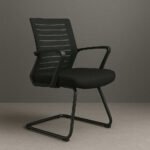 Boom Mesh Visitor Chair With Metal Base