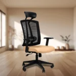 Datsun High Back Ergonomic Chair with Adjustable Arm Rest, Synchro Tilting Mechanism