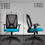 X Mesh Ergonomic Workstation Chair with Synchro Tilting Mechanism - Image 5
