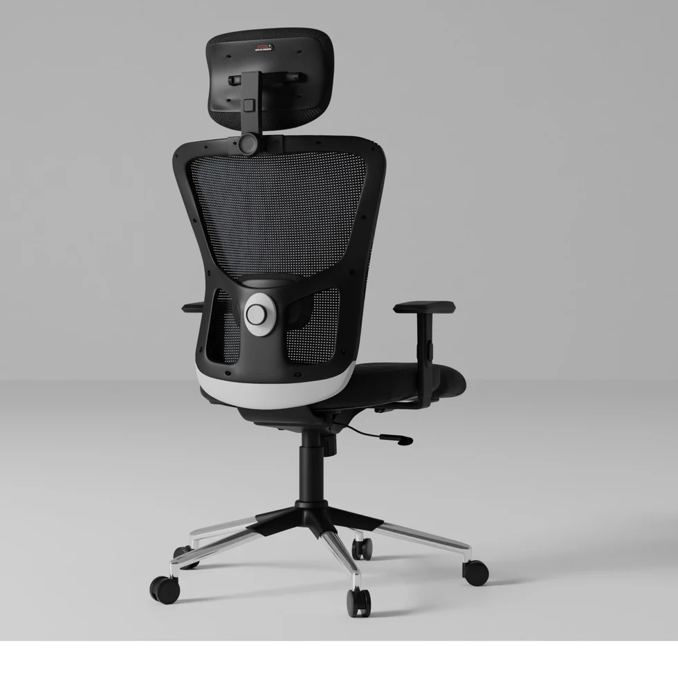 Zeus High Back Mesh Office Chair (Black) - Image 2