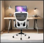 Zeus Mid Back Mesh Office Chair (White Frame)