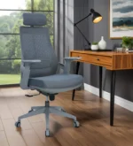 Arisa Breathable Mesh High Back Ergonomic Chair in Grey Colour