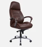 Leonel Leatherette Executive Chair with Knee Tilt Mechanism - Image 6