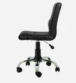 Cola Leatherette Guest Chair In Black Colour - Image 4