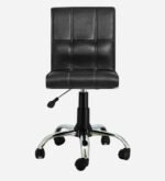 Cola Leatherette Guest Chair In Black Colour - Image 3