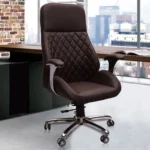 High Back Executive Office Chair In Brown Colour