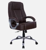 Kairy High Back Leatherette Executive Chair in Brown Colour - Image 5