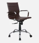 Katana Leatherette Executive Chair in Brown Colour - Image 3