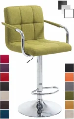 Metal Bar Stool (Finish Color - Light Green) - Image 4