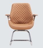 Milan Italian Visitor Chair In Brown Color - Image 3