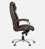 Moscow Leatherette Executive Chair In Brown Colour - Image 3