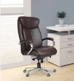 Moscow Leatherette Executive Chair In Brown Colour
