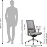Amaze Fabric Office Adjustable Chair - Image 3
