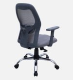 Yuzuki Ergonomic Chair With Adjustable Handle And Lumbar Support In Grey Colour - Image 6
