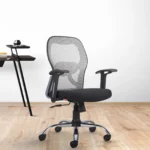 Tauras Lite Breathable MeshMid Back Ergonomic Chair in Grey Colour