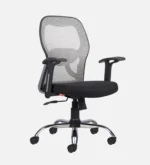 Tauras Lite Breathable MeshMid Back Ergonomic Chair in Grey Colour - Image 5