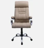 Shioni Leatherette Executive Chair In Beige Colour - Image 3