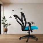 X Mesh Ergonomic Workstation Chair with Synchro Tilting Mechanism - Image 4