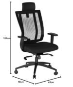 High Back Mesh Home & Office Ergonomic Chair with, Multi Lock Mechanism (High Back) - Image 3