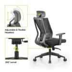 High Back Mesh Home & Office Ergonomic Chair with, Multi Lock Mechanism (High Back) - Image 4